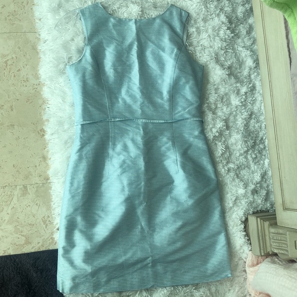 NWT Talbots Kids sz 3 100% silk blue/white dress - Picture 5 of 5
